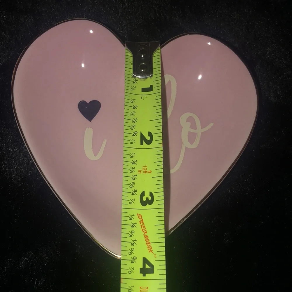 I Do‎  Ceramic Jewelry Ring trinket heart dish